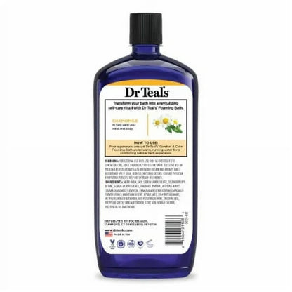 Dr Teal's Comfort & Calm Foaming Bubble Bath with Pure Epsom Salt and Chamomile,