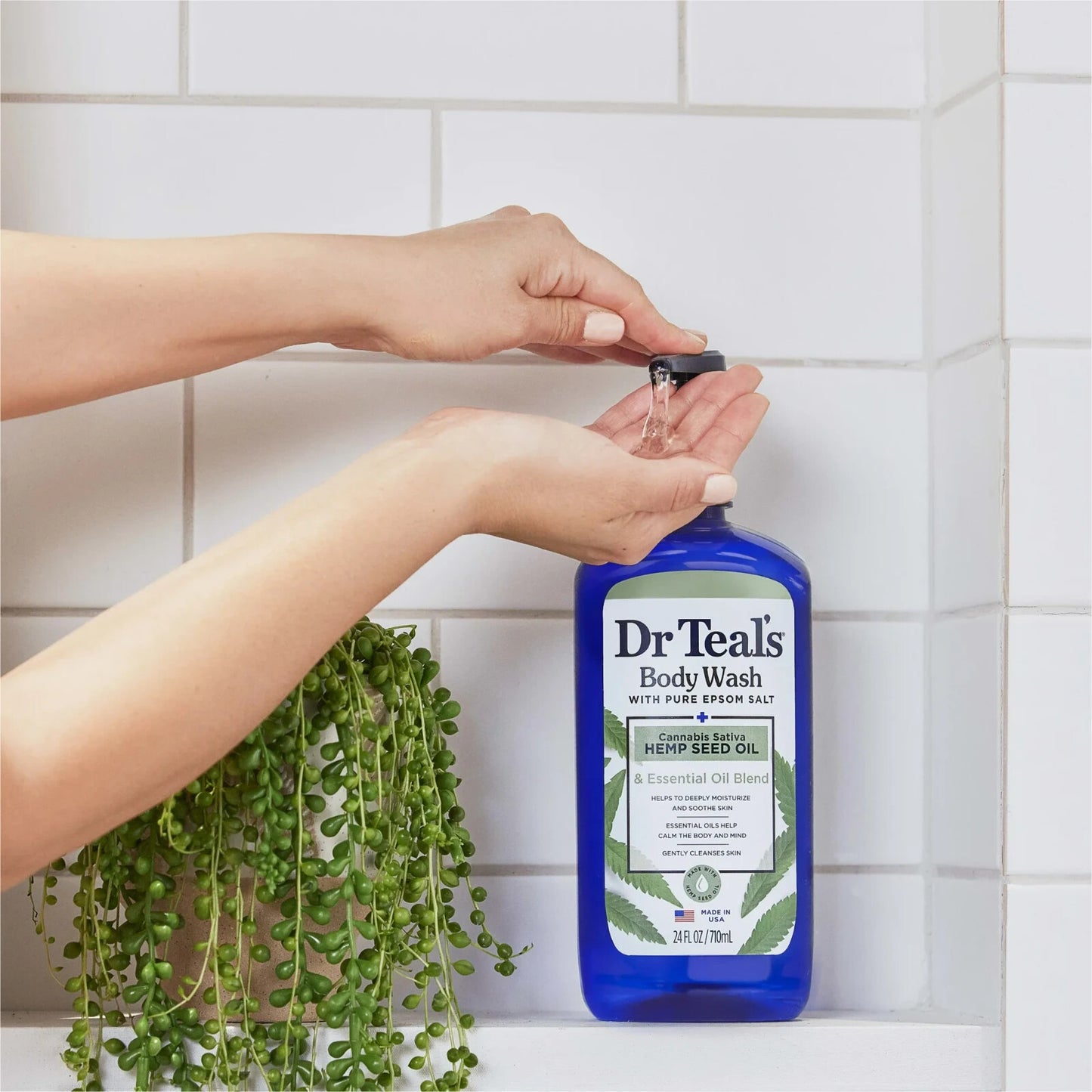 Dr Teal's Body Wash, Can** nabis Sativa  Seed Oil, 24 fl oz