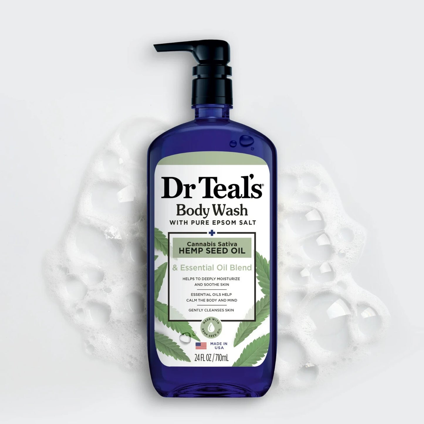 Dr Teal's Body Wash, Can** nabis Sativa  Seed Oil, 24 fl oz