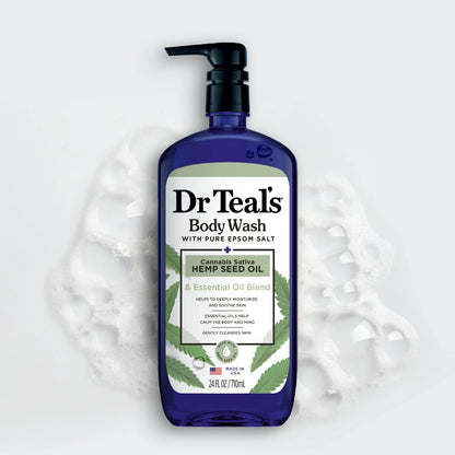 Dr Teal's Body Wash, Can** nabis Sativa  Seed Oil, 24 fl oz