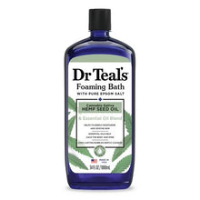 Dr Teal's Foaming Bath, Can* nabis Sativa Hemp Seed Oil with Essential Oil Blend