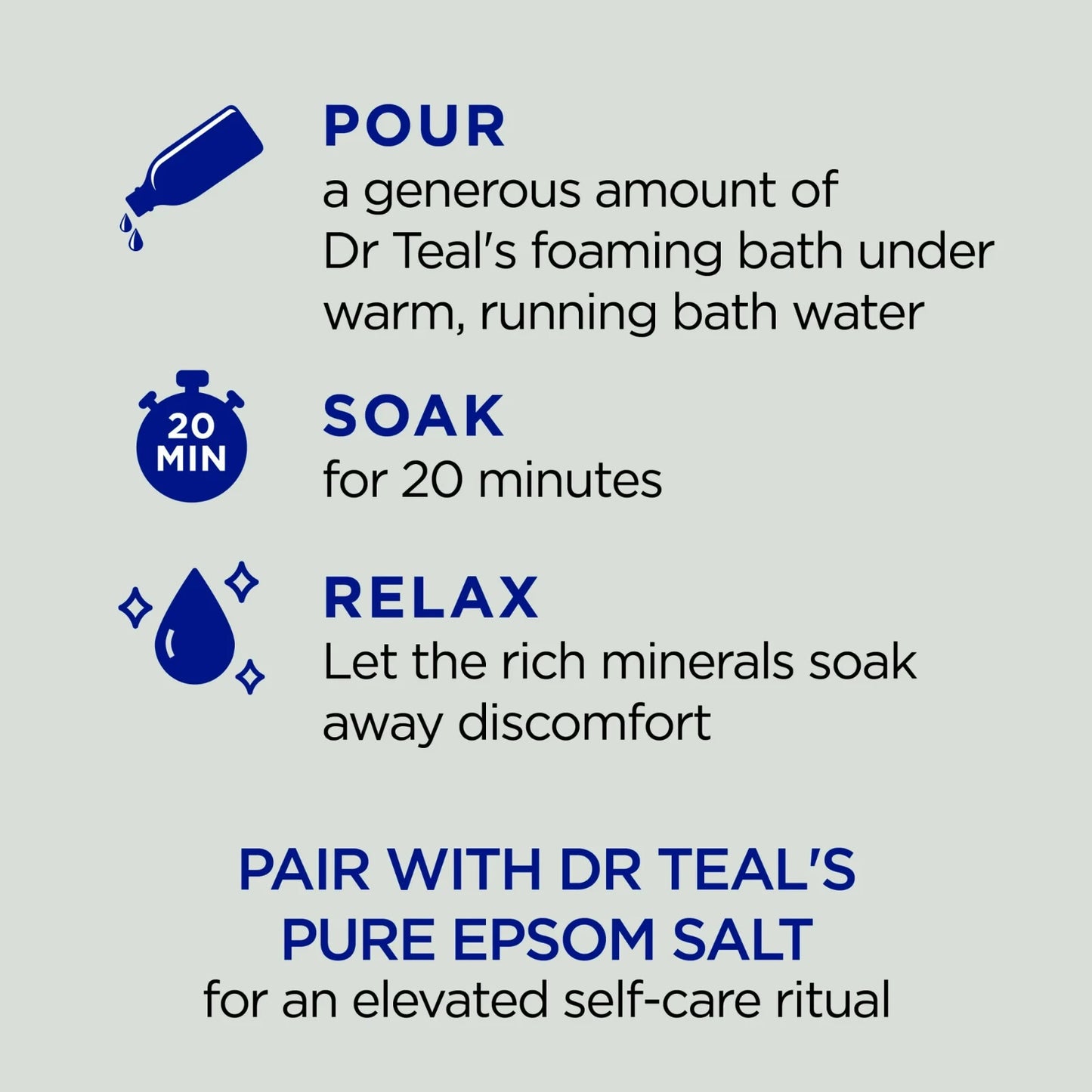 Dr Teal's Foaming Bath, Can* nabis Sativa Hemp Seed Oil with Essential Oil Blend