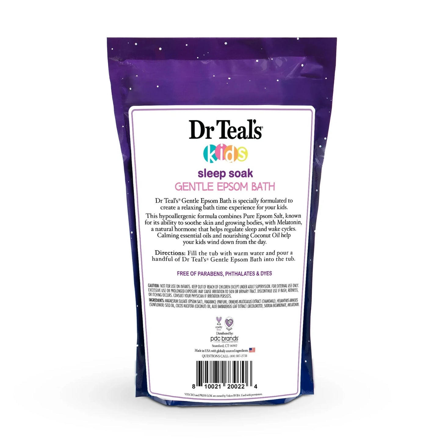 Dr Teal's Kids Gentle Epsom Salt Sleep Soak with Melatonin & Essential Oils 2lbs