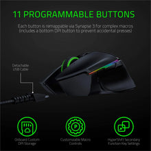 Razer Basilisk Ultimate HyperSpeed Wireless Gaming Mouse w/ Charging Dock: Fastest Gaming Mouse Switch - 20K DPI Optical Sensor - Chroma RGB - 11 Programmable Buttons - 100 Hr Battery - Classic Black