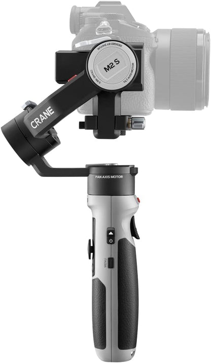 Zhiyun Crane M2S Camera Gimbal Stabilizer Handheld 3-Axis Video Stabilizer for Lightweight Mirrorless Cameras (Standard Version)