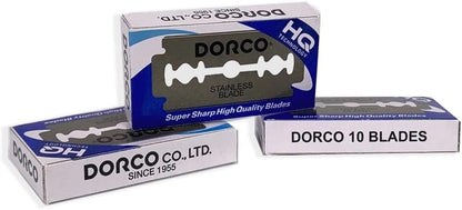DORCO ST300 Platinum Double Edge Razor Blades | 100 Blades (1 Box)