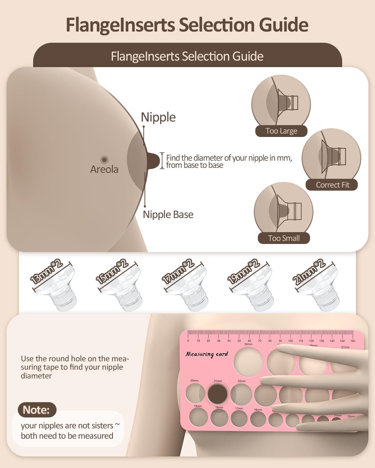 Wearable Breast Pump, Hands Free Breast Pump, 4 Pumping Modes, 12 Levels Hospital Strength Suction, LED Display, Leak-Resistant Design, 2 Breast Flange Sizes Included: 13/15/17/19/21mm