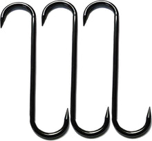 10 Inch Heavy Duty S-Shape Metal Hooks,Rebar Hooks,1/2 Inch Diameter Meat Boning Hook， 2000 lb Holding Capacity，Used for Hoisting，Propane Tank Suspend, Yard and Outdoor Sports (8 pake)