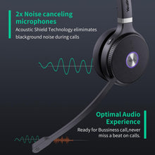 Yealink WH62 Mono Wireless DECT Headset, 525 Ft Range Teams Certified, Single Ear Office Headset for Desk Phone and Computer Softphone, 2X Noise Canceling Microphone,13H Talk time