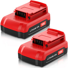 2 Packs 3.0Ah Replacment for Porter Cable 18V Battery Lithium Compatible with Porter Cable 18 Volt Battery PC18B PC188 PC18BL PC18BLX PC18BLEX PCXMVC Cordless Power Tools