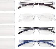 Reading Glasses - Blue Light Blocking, 4 Pair, Computer Reading Glasses for Women and Men +2.50