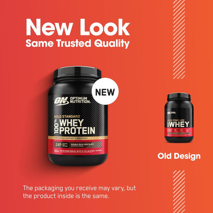 Optimum Nutrition Gold Standard 100% Whey Protein Powder, Double Rich Chocolate, 2 Pound