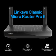 Linksys Hydra Pro 6 Mesh WiFi 6 Router - WiFi Extender Replacement - MR5500-AMZ - Mesh WiFi Router for Wireless Internet - WiFi Mesh Wireless Router - Mesh Router Connect to 30+ Devices 2,700 Sq Ft