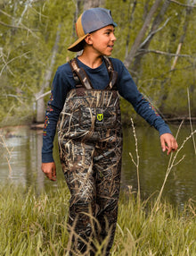 TIDEWE Chest Waders for Toddler & Children, Neoprene Waterproof Insulated Hunting & Fishing Youth Waders for Boy and Girl Size 6/7 Little Kid