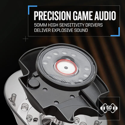 RIG 500 PRO HS GEN 2 Competition Grade PlayStation Gaming Headset for PS4, PS5 and Nintendo Switch - 50mm Speaker Drivers - Flip-to-Mute Microphone - White