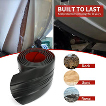 Boat Keel Protector Boat Keel Protector, for Fiberglass Bass Aluminum Boat, Boat Keel Protector Hull Protector Shield prevents rock ramp scratch damage, Keel Guard is easy to install and sticks firmly ( black , 6FT)