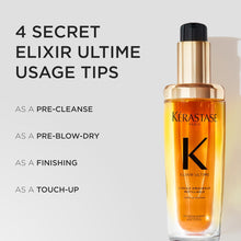 Kerastase Elixir Ultime L'Huile Original Hair Oil For All Hair Types - Hydrates, Strengthens and Adds Shine With Heat Protection and Frizz Control, With Wild Camellia