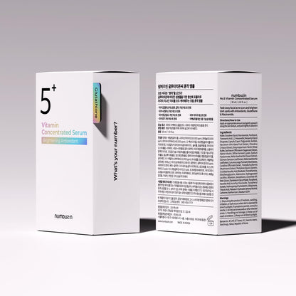 numbuzin No.5 Serum | Tranexamic Acid 4%, Niacinamide 5%, Glutathione, Vitamin C | Vitamin Concentrated Serum | Hyperpigmentation| Suitable for Sensitive Skin, Korean Skincare | 1.01 fl. oz.
