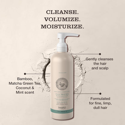 Tweak’d by Nature - Rise & Shine Volumizing and Thickening Shampoo for Fine Hair, Hydrating Hair Care for Soft, Tangle-Free Finish, Cruelty Free (33.8 ounces)