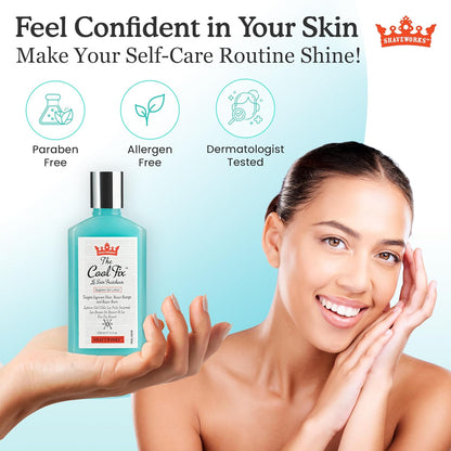 Shaveworks The Cool Fix Aftershave for Women: Pubic Hair Removal, Razor Bumps, Razor Burns, Ingrown Hair Treatment – After Shaving Post Waxing Bikini Area Moisturizing Skin Care Gel 5.3 Fl Oz