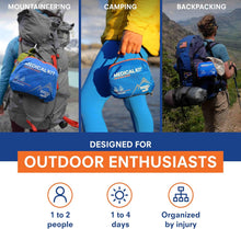 Adventure Medical Kits Mountain Series Medical Kit - Backpacker - Emergency Medical First Aid Kit - For 2 People for 4 Days - Comes with a Trauma Pad, Medicine, Guide Book & More