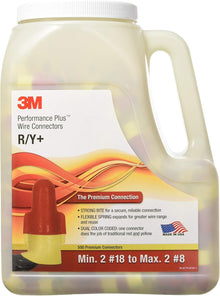 3M(TM) Performance Plus Wire Connector R/Y+JUG, 4000 per Case