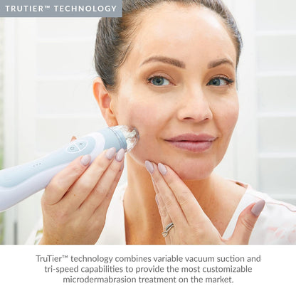 PMD Personal Microderm Elite Pro - At-Home Microdermabrasion Machine with Kit for Face and Body - Exfoliating Crystals and Vacuum Suction for Fresh and Radiant Skin - Three Speed and Suction Options