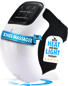 FORTHiQ Knee Massager Smart with Heat, Red Light and Massage Therapy, 3-in-1 Cordless, 2024 Updated Edition, FSA or HSA Eligible