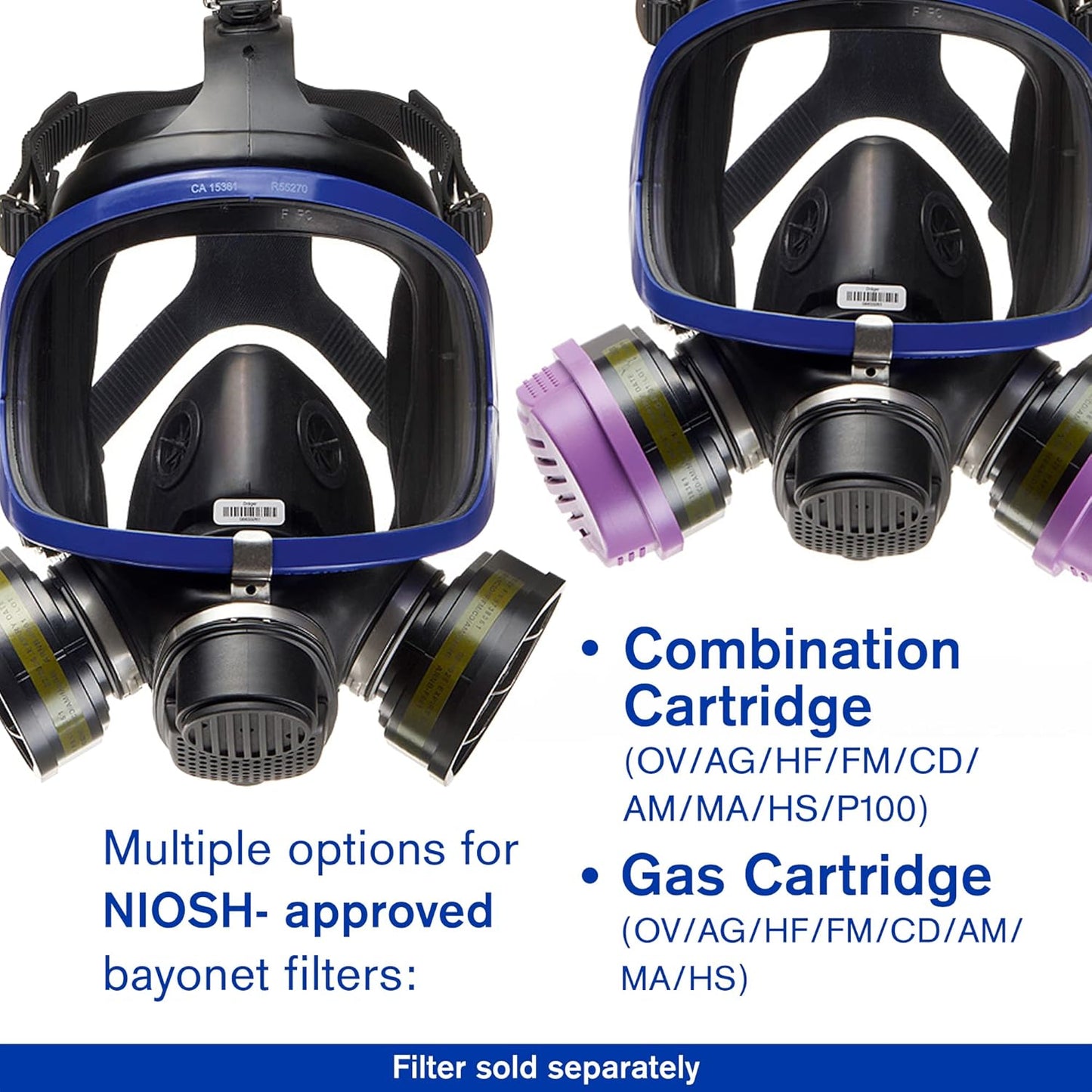 Dräger X-plore 5500 Full-face respirator mask | NIOSH-approved