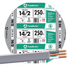 Underground Feeder Cable 14 Gauge, 2 Conductor 250ft Copper UF-B Cable