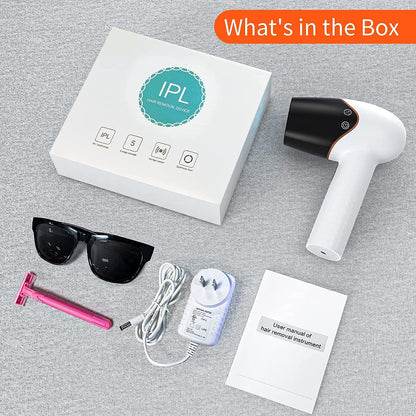 IPL Hair Removal,Permanent Hair Removal for Women & Men,Upgraded to 999,999 Flashes Painless Hair Remover, Home Use Hair Remover on Bikini line, Legs, Arms, Armpits-More Safe and Comfortable