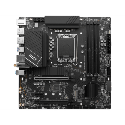 MSI PRO B760M-A WIFI DDR4 LGA 1700 (Intel 12th&13th Gen) SATA 6Gb/s Micro ATX Motherboard,WiFi 6,Intel,2.5Gb LAN