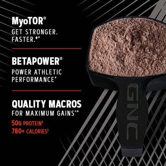 GNC AMP Mass XXX with MyoTOR Protein Powder , Targeted Muscle Building and Workout Support Formula with BCAA and Creatine , Chocolate , 13 Servings Chocolate 13 Serving (Pack of 1)