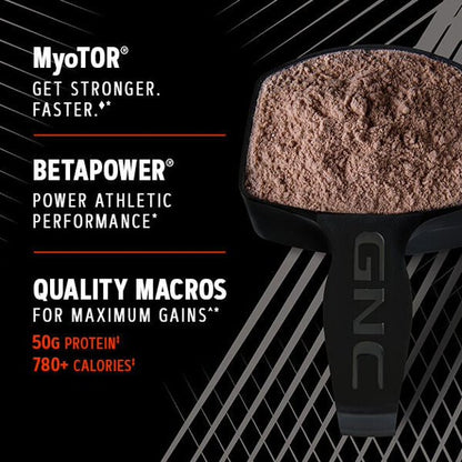 GNC AMP Mass XXX with MyoTOR Protein Powder , Targeted Muscle Building and Workout Support Formula with BCAA and Creatine , Chocolate , 13 Servings Chocolate 13 Serving (Pack of 1)