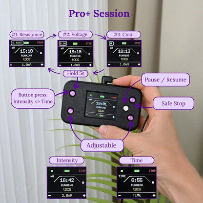 NeuroMyst Pro tDCS Device Kit – Dual DC + AC Modes, Broad Dose (4 mA), Rechargeable,