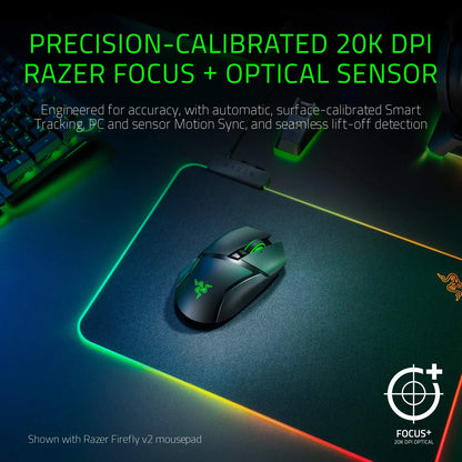 Razer Basilisk Ultimate HyperSpeed Wireless Gaming Mouse w/ Charging Dock: Fastest Gaming Mouse Switch - 20K DPI Optical Sensor - Chroma RGB - 11 Programmable Buttons - 100 Hr Battery - Classic Black