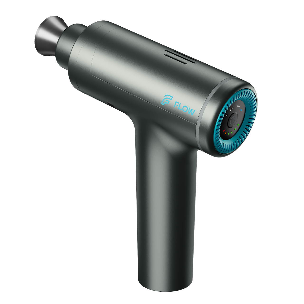 Flow Move Massage Gun Muscle Massager with 12 mm Amplitude USB-C Charging Port Massage Gun for Muscle Relaxation and Regeneration Strong Under 35dB Quiet, Blue