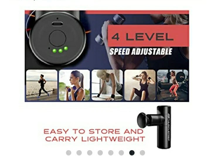 MusclePrep Portable Mini Massage Gun - Rechargeable Quiet Muscle Massage Gun